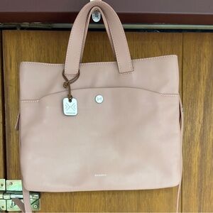 Skagen Women's Blush Leather Tote Crossbody Bag -NWOT